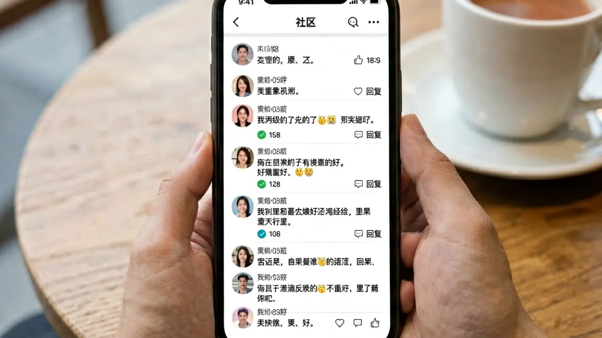 饼干姐姐相关话题在社区论坛中引发大量网友留言与热议讨论的场景